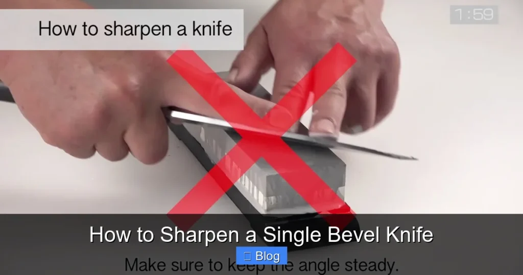 How to Sharpen a Single Bevel Knife