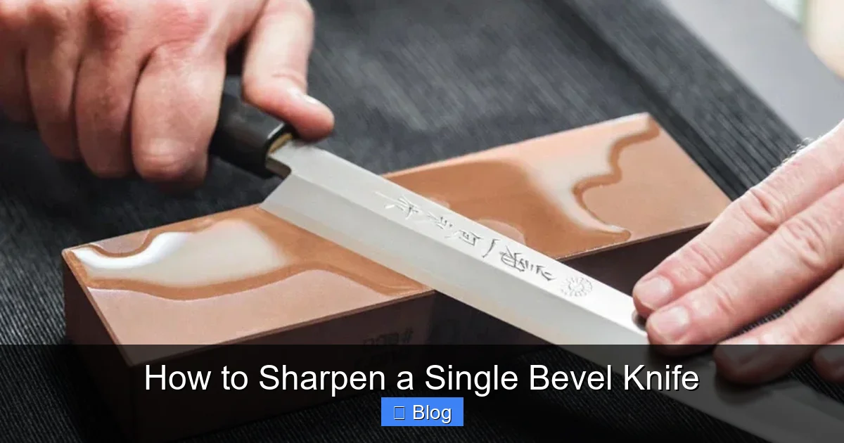 How to Sharpen a Single Bevel Knife