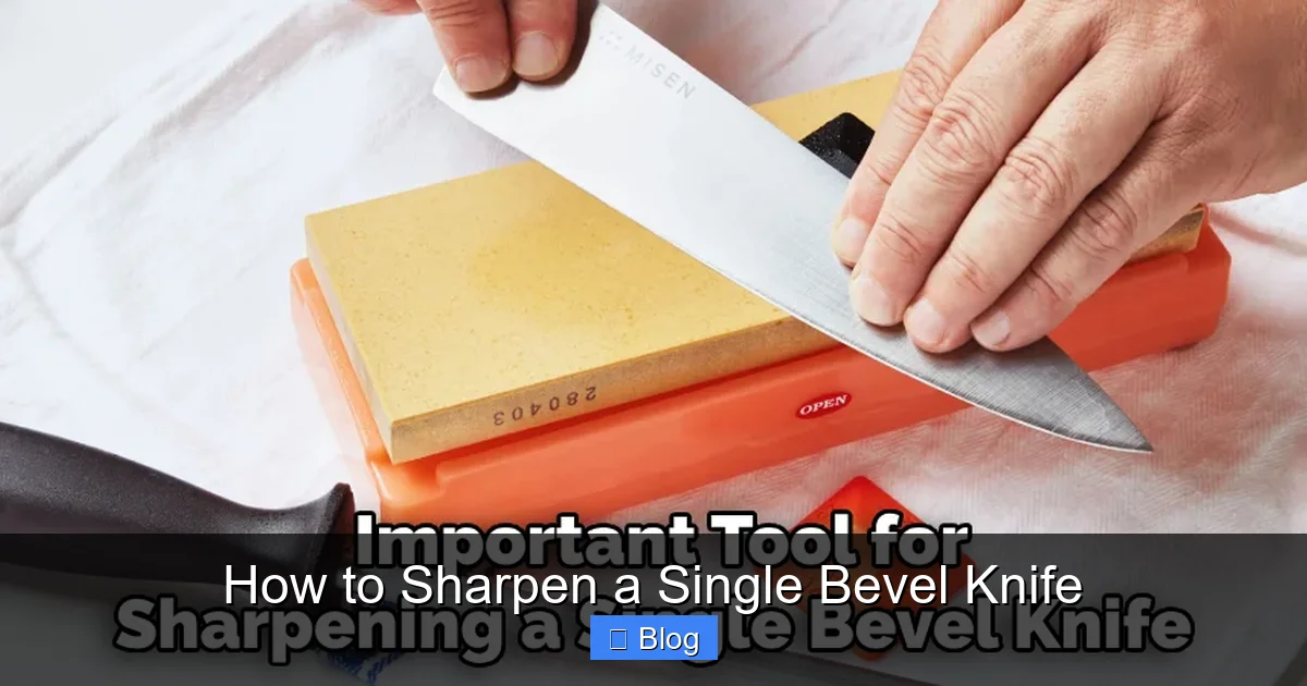 How to Sharpen a Single Bevel Knife
