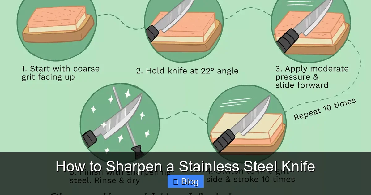 How to Sharpen a Stainless Steel Knife
