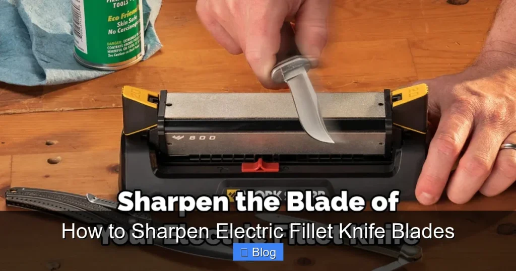 How to Sharpen Electric Fillet Knife Blades