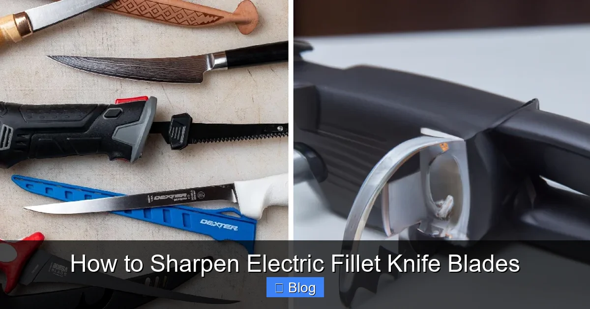 How to Sharpen Electric Fillet Knife Blades