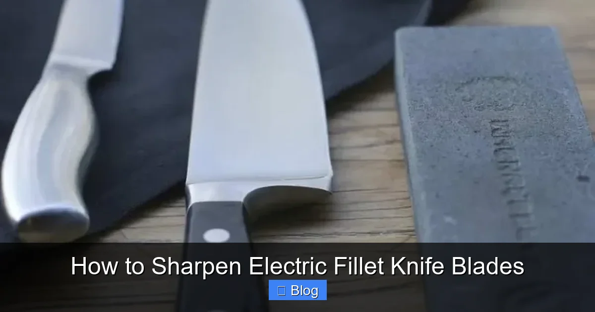 How to Sharpen Electric Fillet Knife Blades