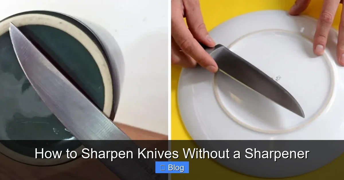 How to Sharpen Knives Without a Sharpener