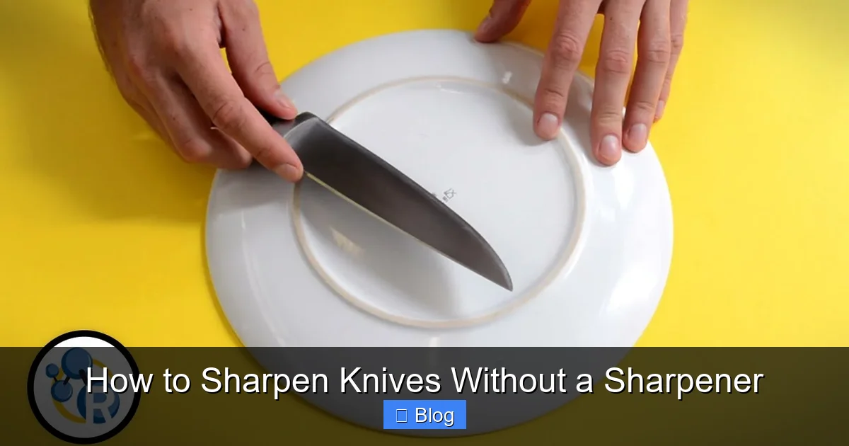 How to Sharpen Knives Without a Sharpener