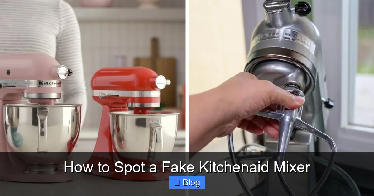 How to Spot a Fake Kitchenaid Mixer
