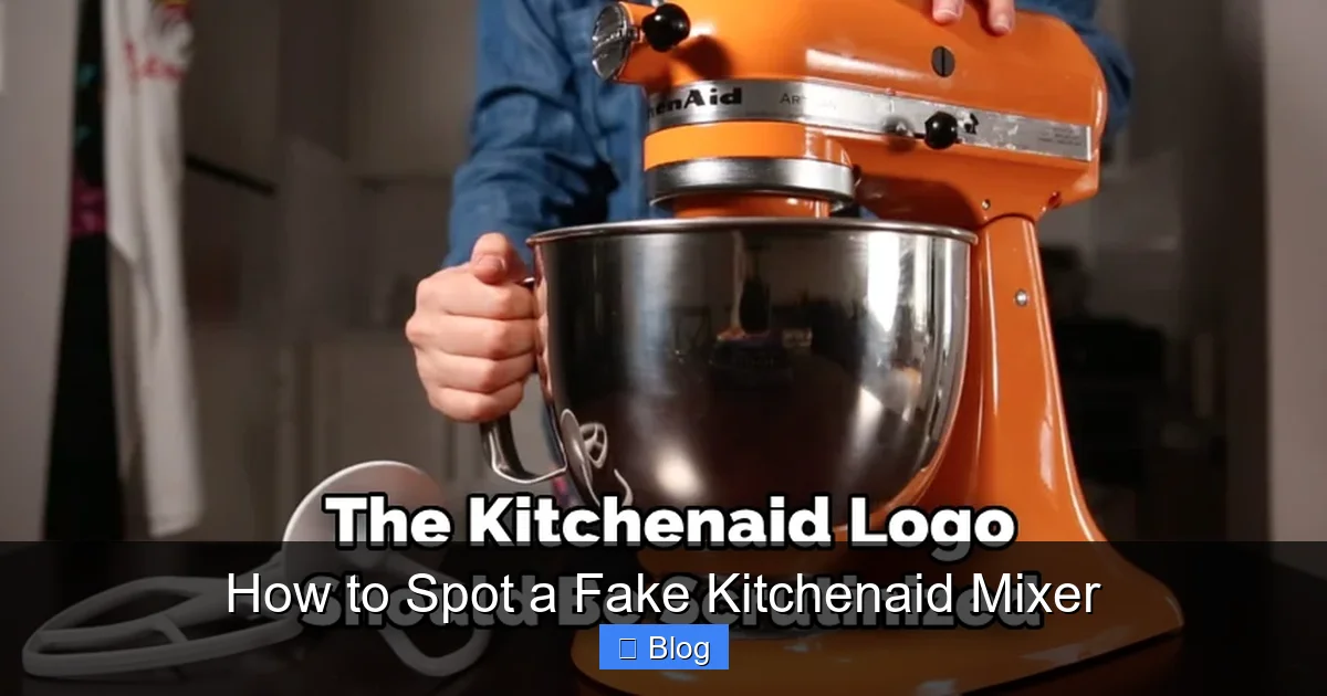 How to Spot a Fake Kitchenaid Mixer