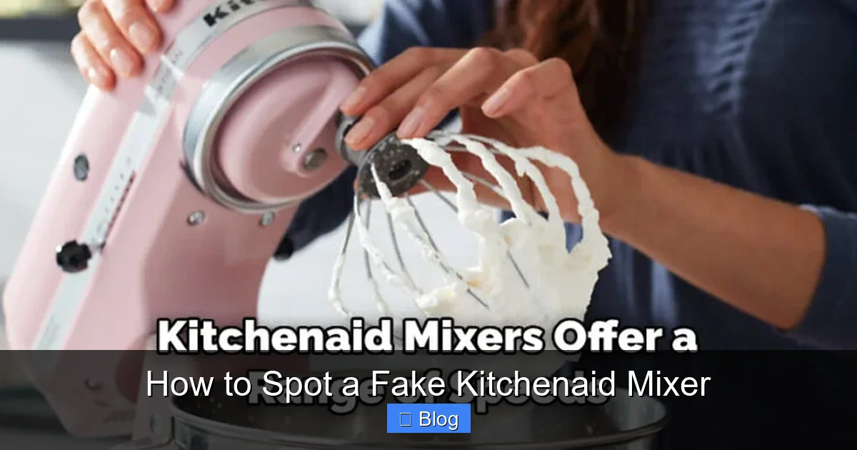 How to Spot a Fake Kitchenaid Mixer