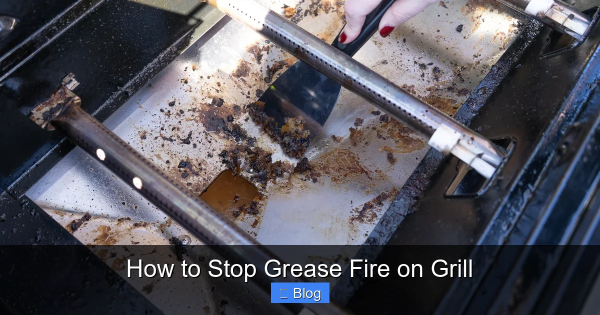 How to Stop Grease Fire on Grill