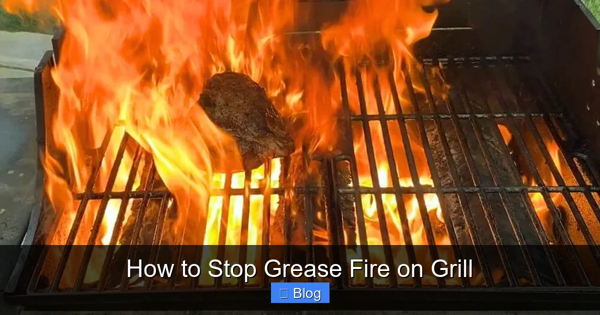 How to Stop Grease Fire on Grill