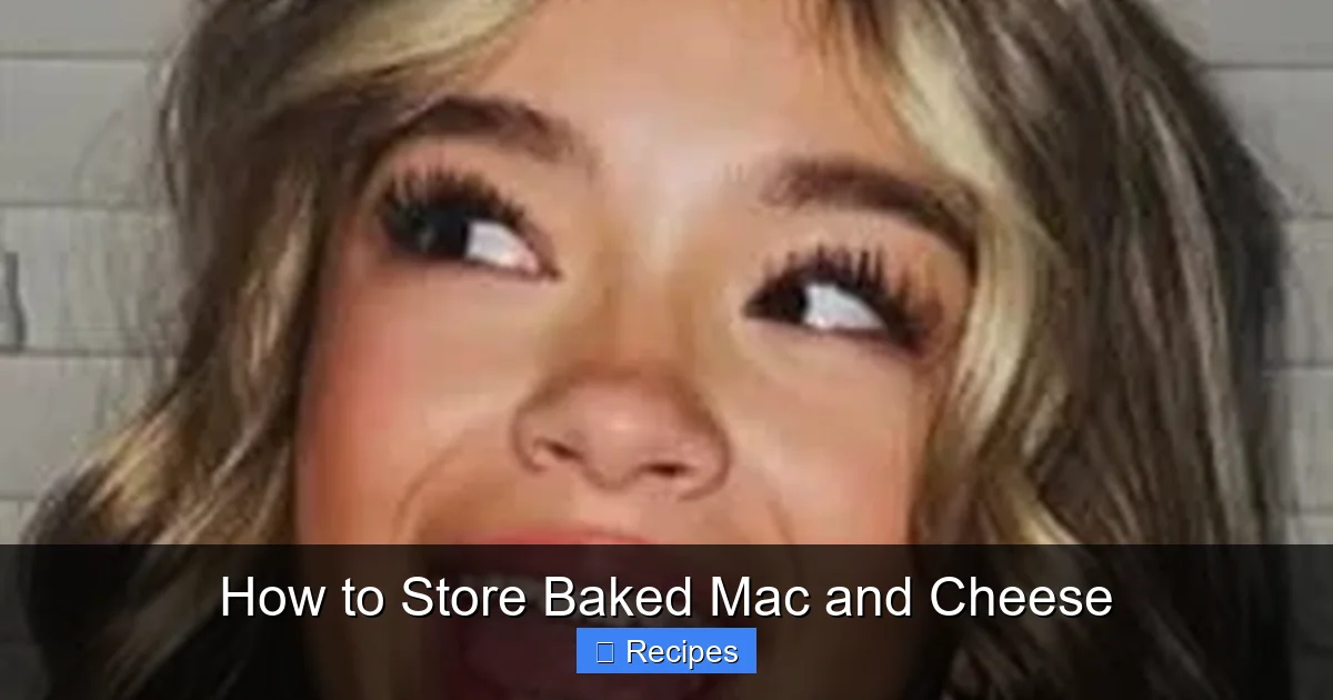 How to Store Baked Mac and Cheese