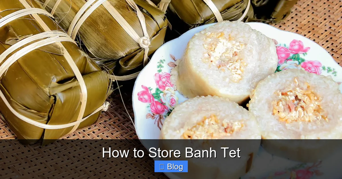 How to Store Banh Tet