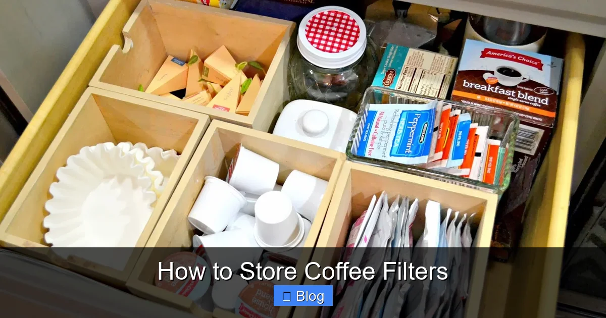 How to Store Coffee Filters