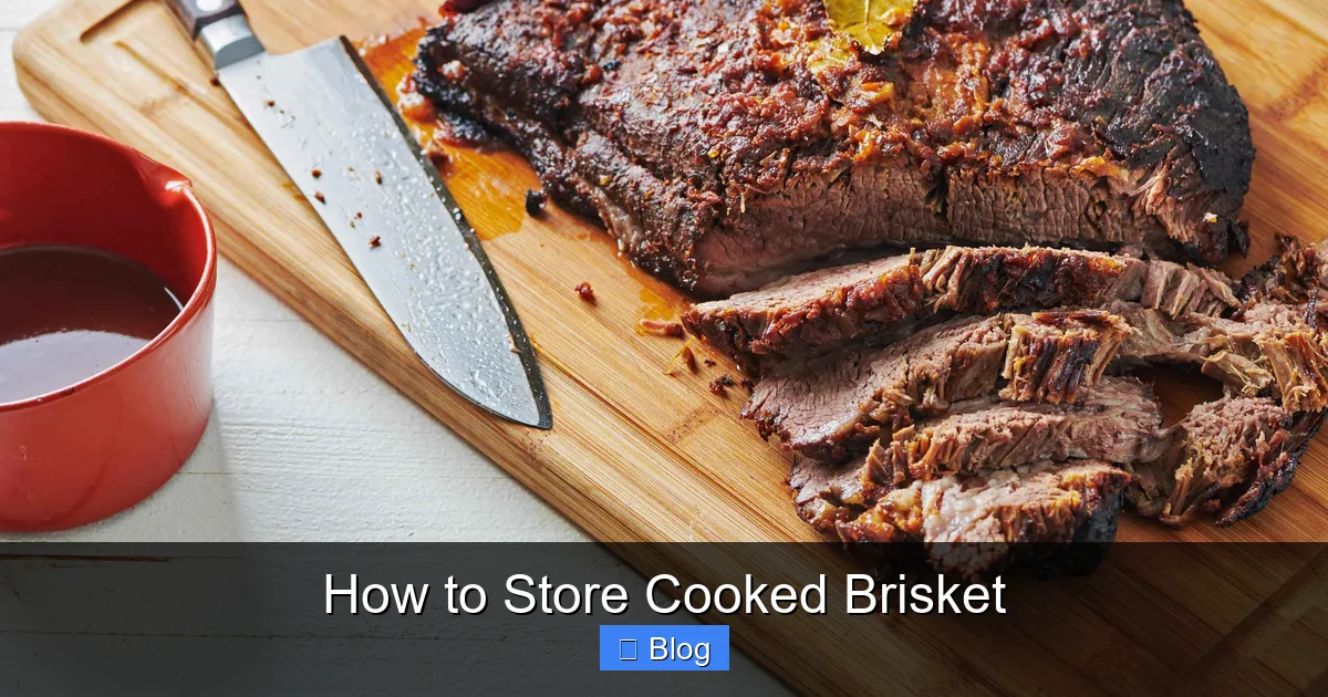 How to Store Cooked Brisket