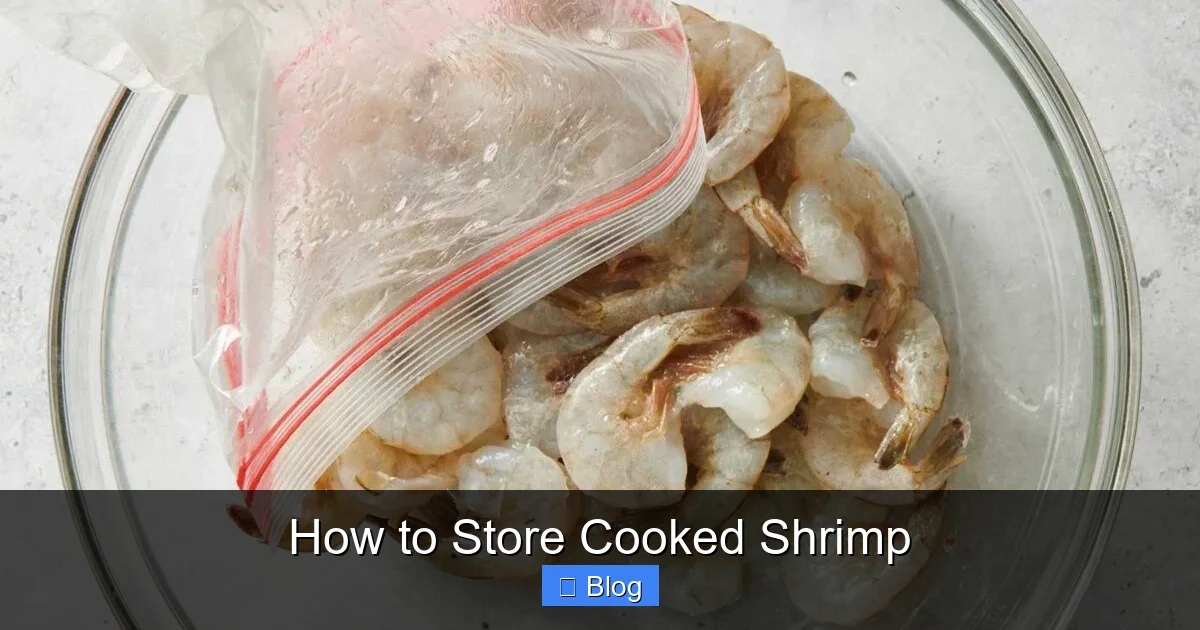 How to Store Cooked Shrimp
