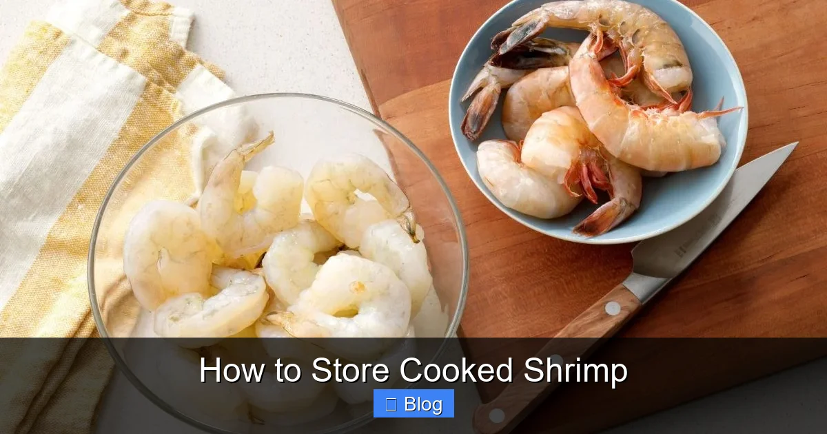 How to Store Cooked Shrimp