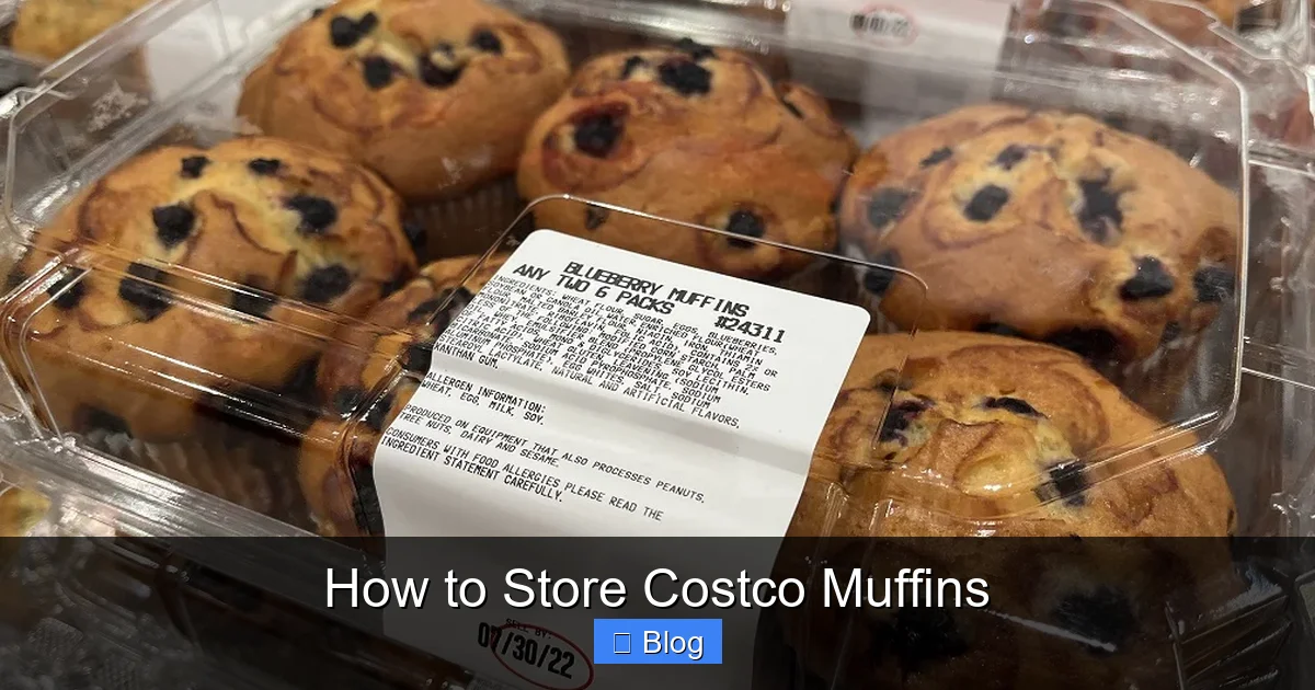 How to Store Costco Muffins
