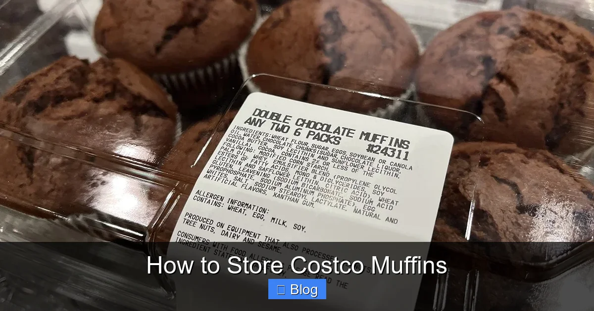 How to Store Costco Muffins