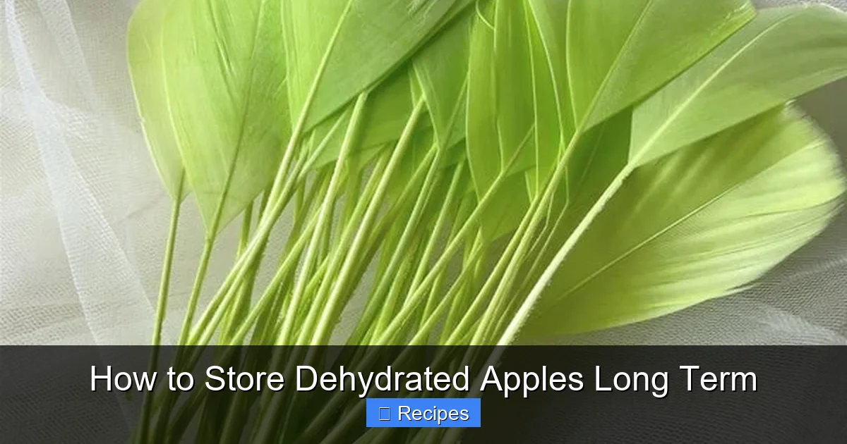 How to Store Dehydrated Apples Long Term