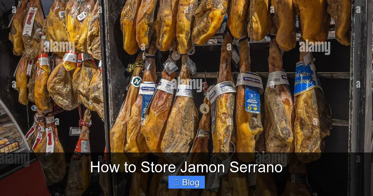 How to Store Jamon Serrano