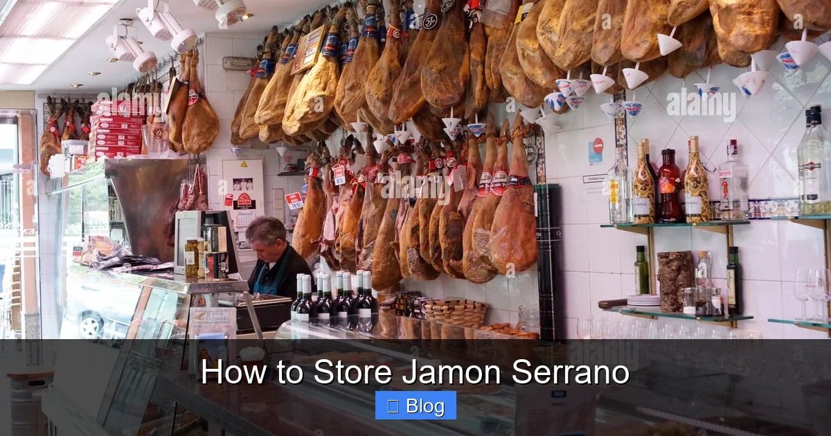 How to Store Jamon Serrano