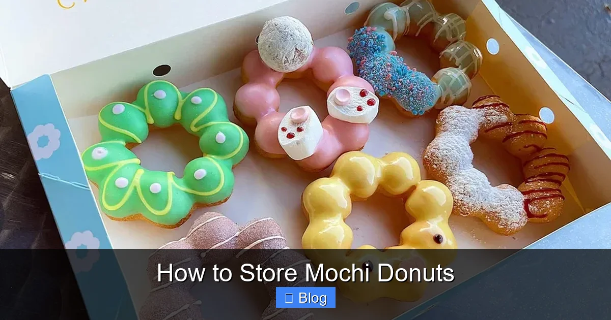 How to Store Mochi Donuts