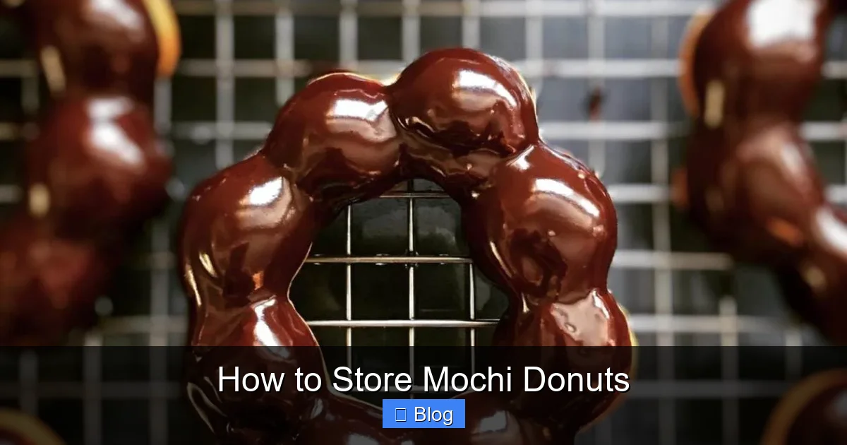How to Store Mochi Donuts