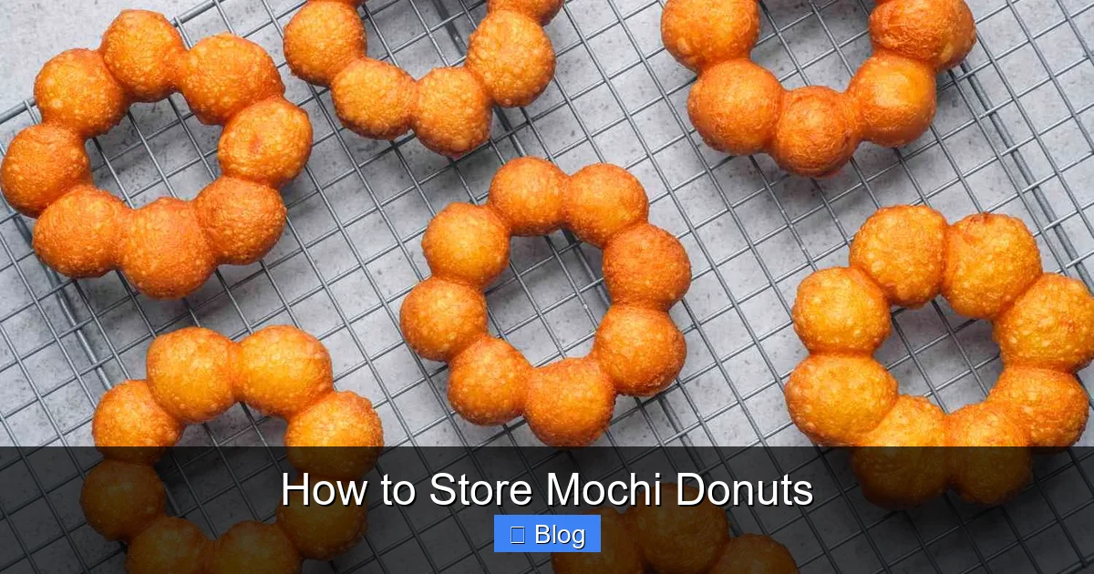 How to Store Mochi Donuts