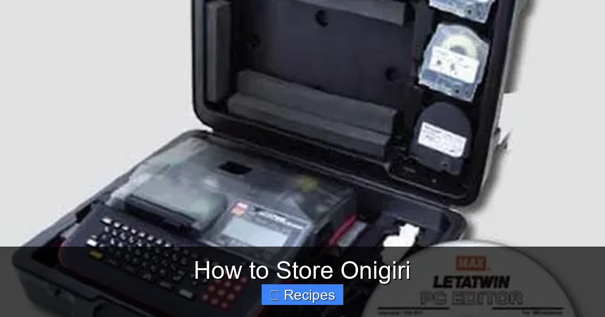 How to Store Onigiri