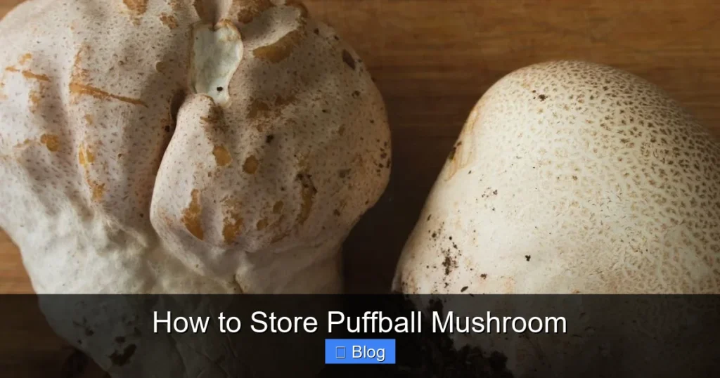 How to Store Puffball Mushroom