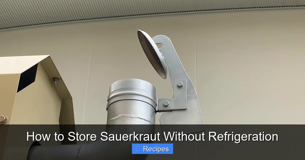 How to Store Sauerkraut Without Refrigeration