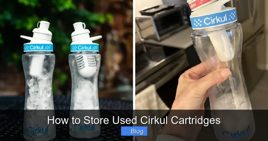 How to Store Used Cirkul Cartridges