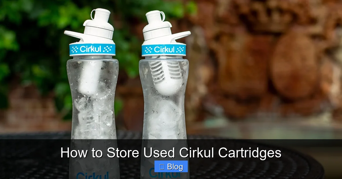 How to Store Used Cirkul Cartridges