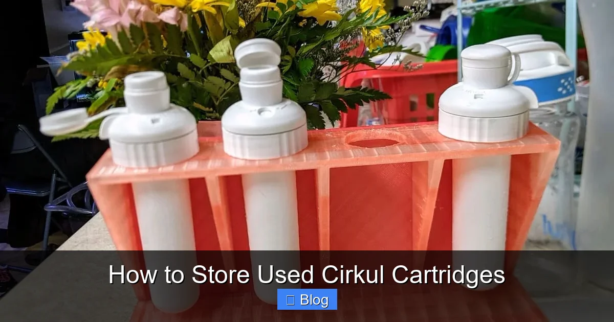 How to Store Used Cirkul Cartridges