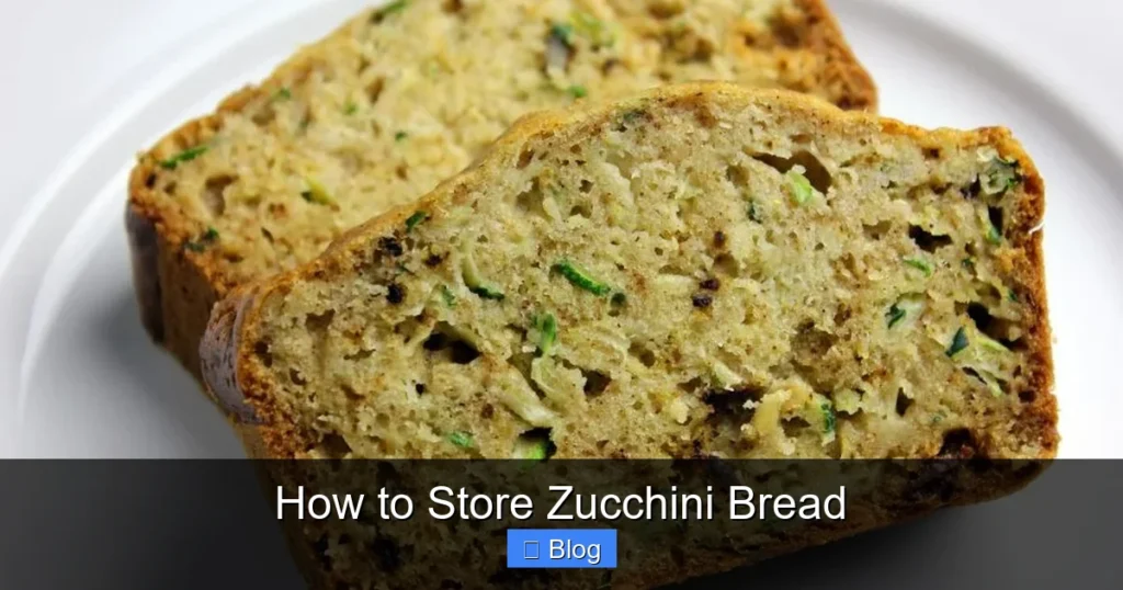 How to Store Zucchini Bread