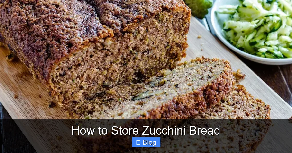 How to Store Zucchini Bread