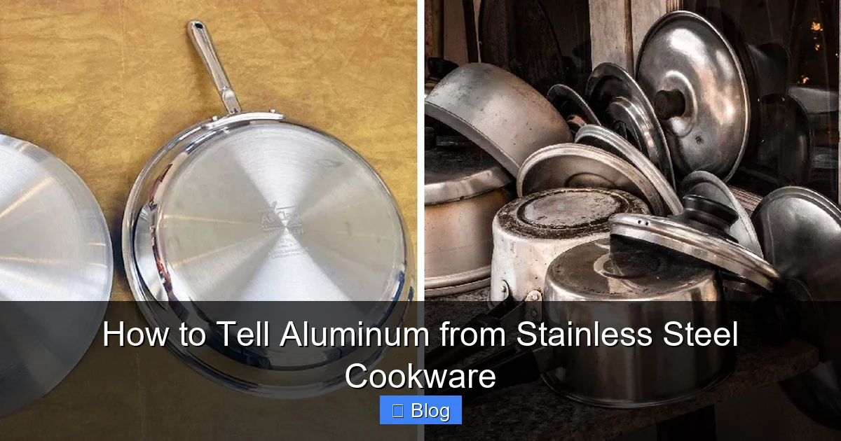 How to Tell Aluminum from Stainless Steel Cookware