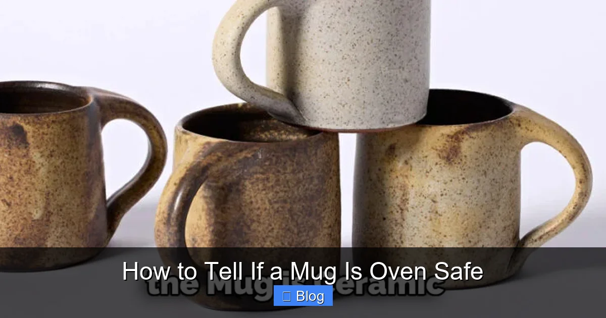 How to Tell If a Mug Is Oven Safe