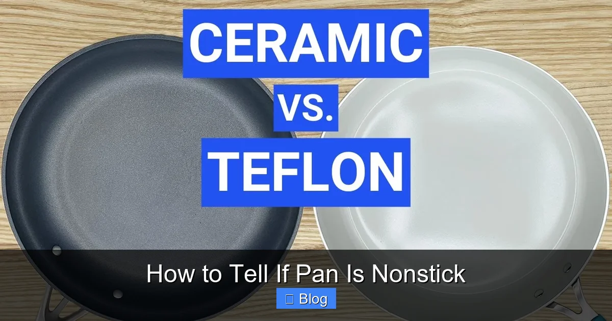 How to Tell If Pan Is Nonstick