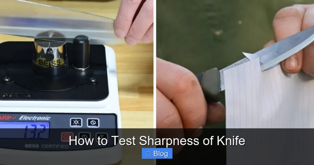 How to Test Sharpness of Knife