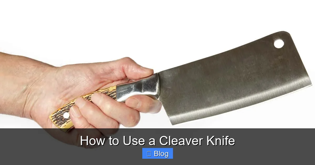 How to Use a Cleaver Knife