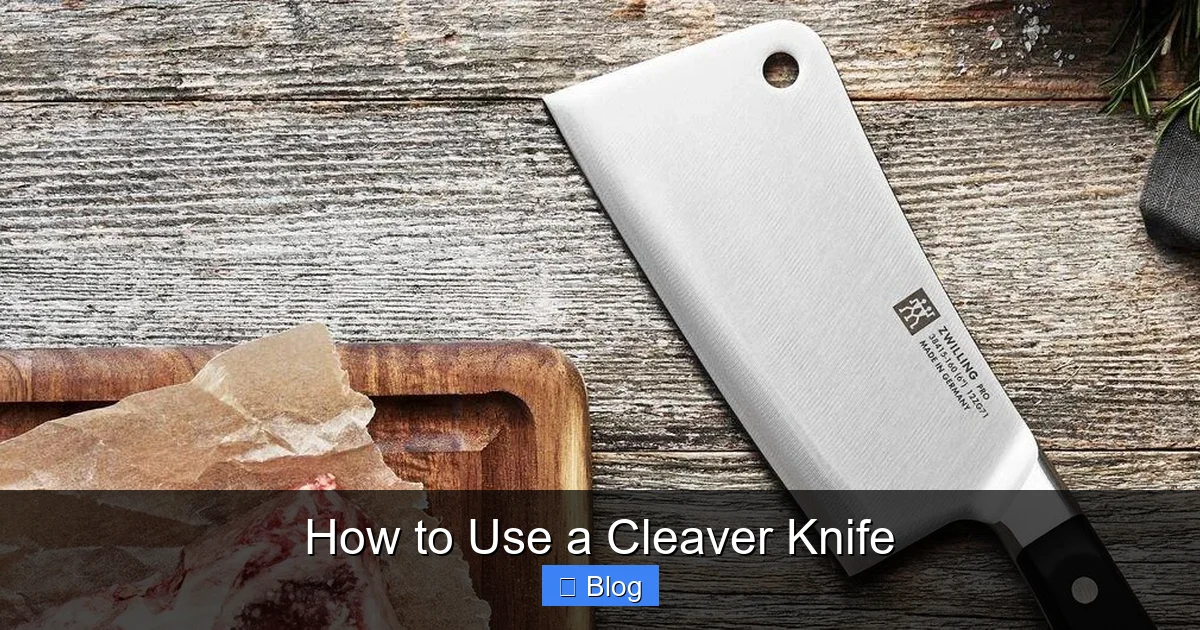 How to Use a Cleaver Knife