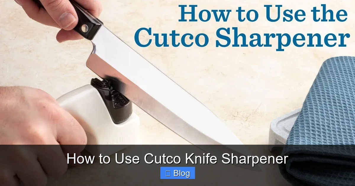 How to Use Cutco Knife Sharpener