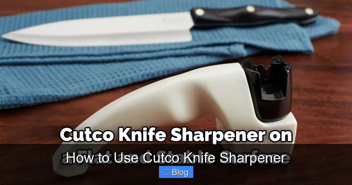 How to Use Cutco Knife Sharpener