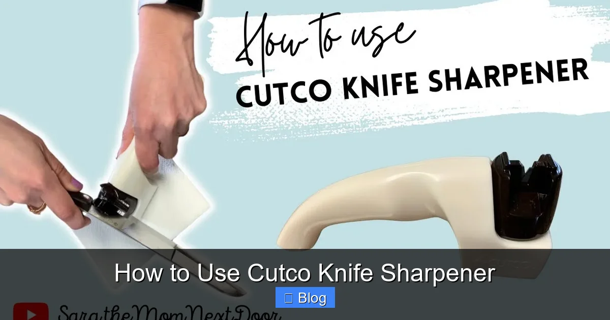 How to Use Cutco Knife Sharpener