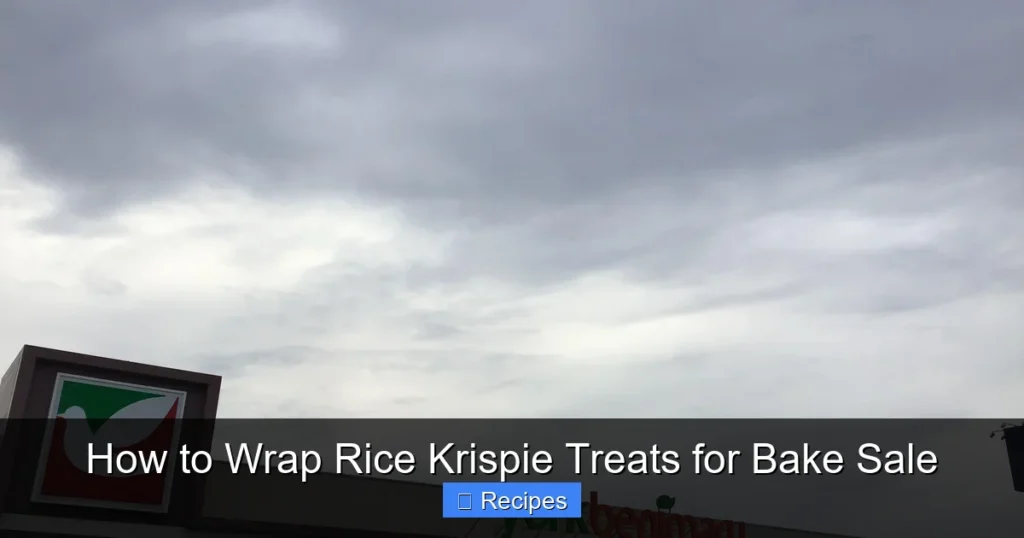 How to Wrap Rice Krispie Treats for Bake Sale
