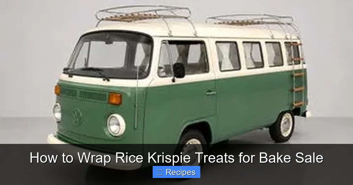How to Wrap Rice Krispie Treats for Bake Sale