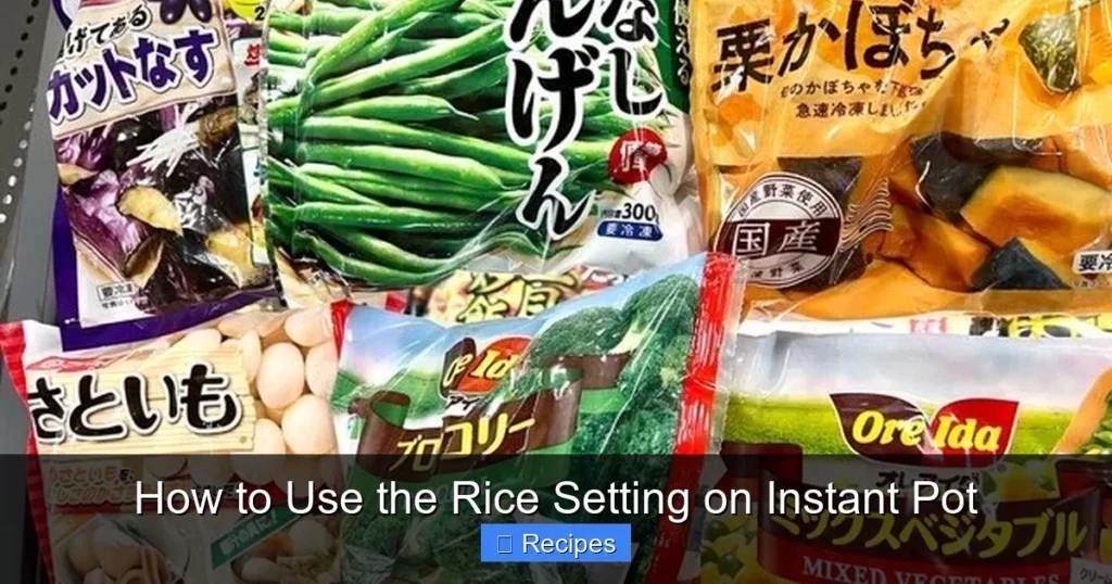 How to Use the Rice Setting on Instant Pot