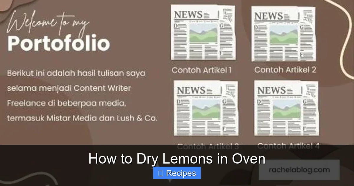 How to Dry Lemons in Oven