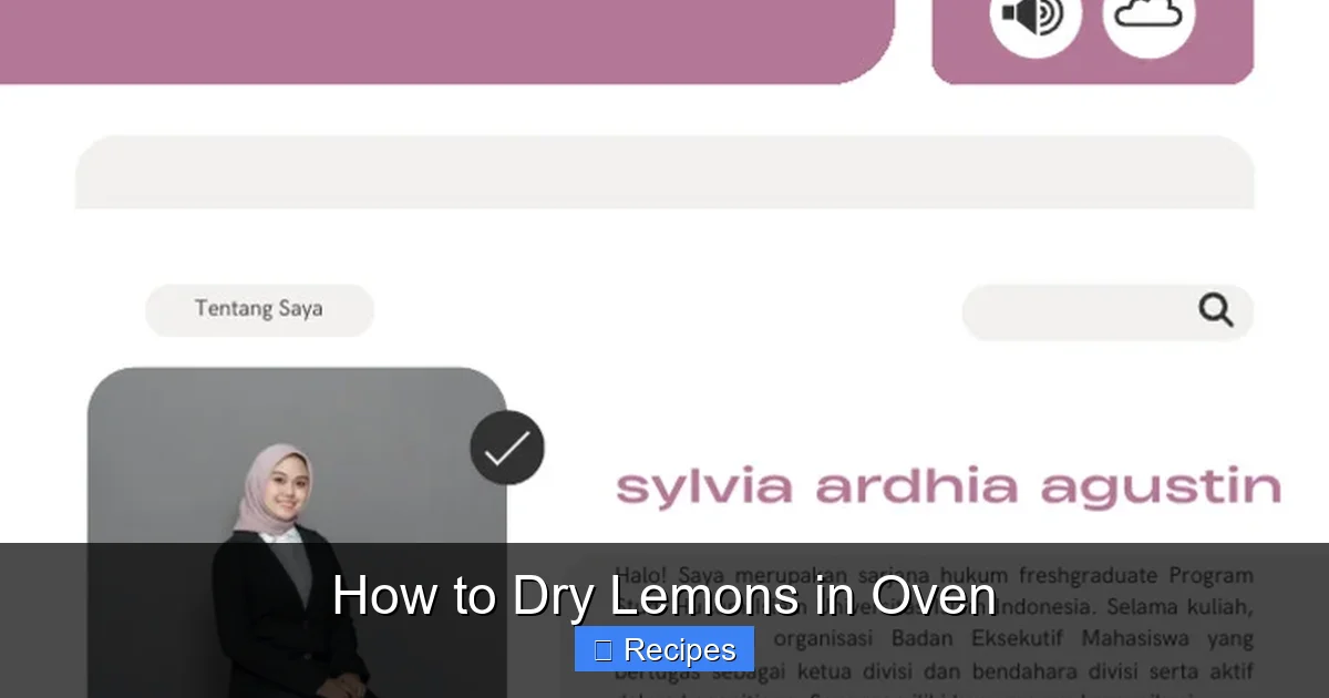 How to Dry Lemons in Oven